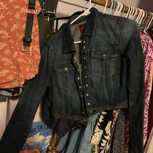 Jean jacket with little handbag